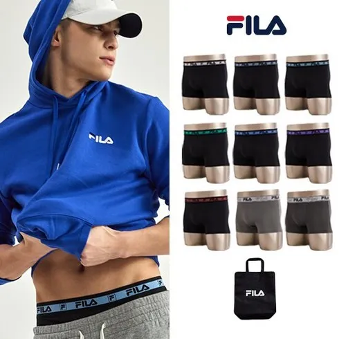 FILA 리얼블랙에디션 드로즈 9종 남성 요즘 인기